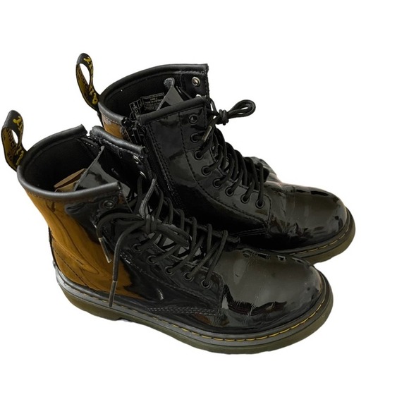 Dr. Martens junior 1460 patent leather lace up boot Big kids size 3 - Picture 6 of 6